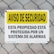 Signmission Facility Protected By Alarm Spanish OSHA Security Notice Sign, Plastic, 10in W x 7in L, 2PK OS-2PACK-SN-P-710-L-11539 - alternate 7